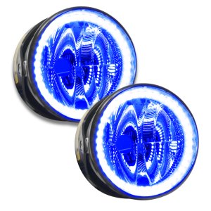 Lincoln Navigator Fog Light Halos - ORACLE Lighting - Pre-Assembled LED Halo - Blue - `03-`04